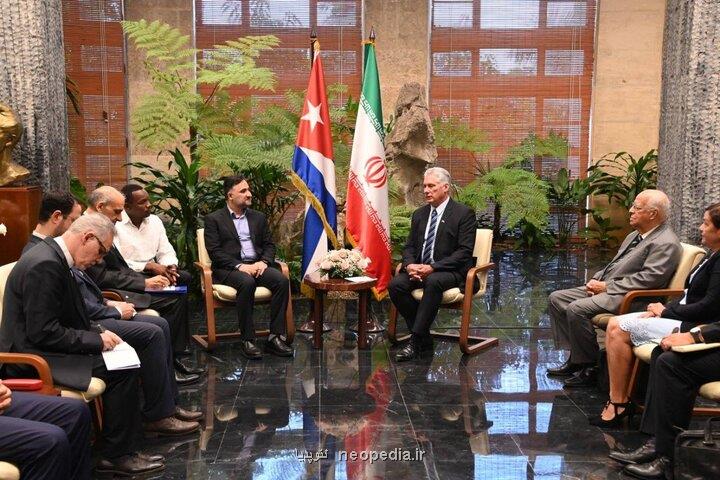 دیدار معاون علمی رئیس جمهور با رئیس جمهور کوبا